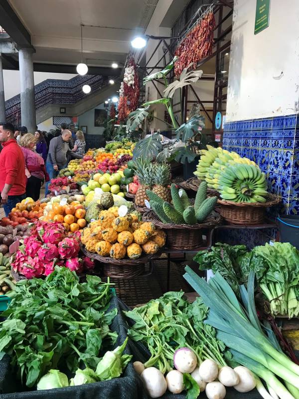 Mercado dos Lavradores, piac Funchal, Madeira, Portugália