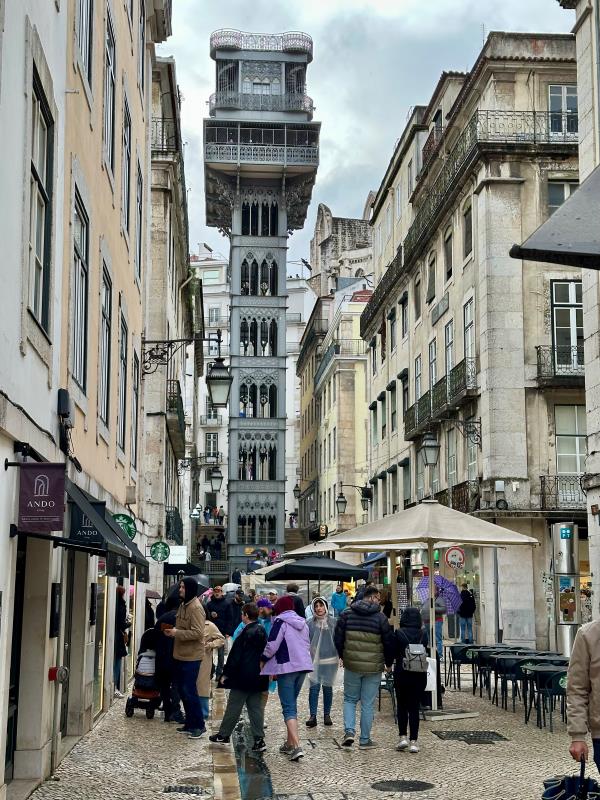 Elevador de Santa Justa felvonó, Lisszabon, Portugália