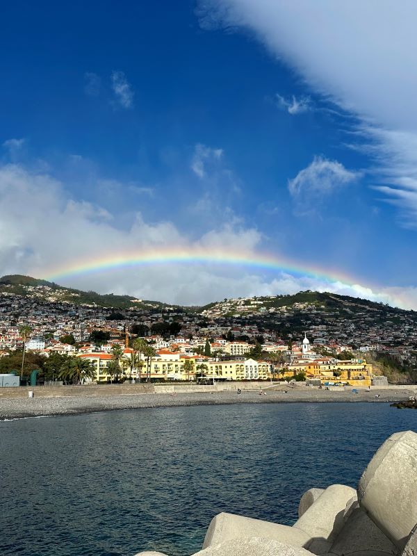 Szivárvány Funchal felett, Madeira-szigetek
