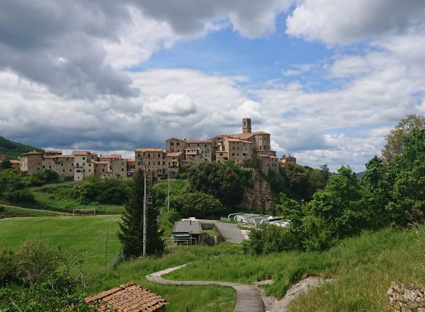 Sasso Pisano Toszkána Olaszország 